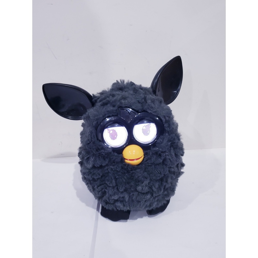 Hasbro Furby Boom Black Bat Charcoal Talking Interactive Toy - Works